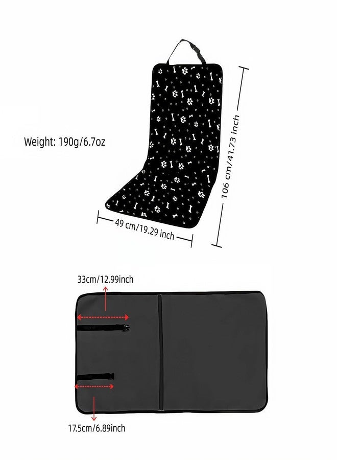 BUBBLE-FLY Waterproof Pet Car Seat Cover for Dogs&Cats,Non-Slip Oxford Fabric Hammock,Easy Clean Travel Mat for Front & Back Seat, Adjustable Buckle Design,19.29x17.3 Inch,Heavy Duty Dog Car Seat Protector - Image 3